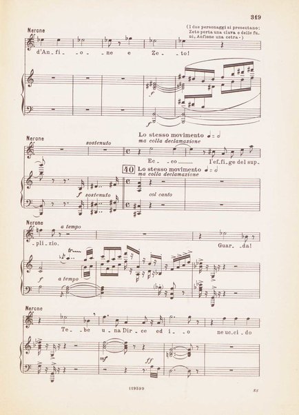 Nerone : tragedia in quattro atti / di Arrigo Boito ; riduzione per canto e pianoforte di Ferruccio Calusio