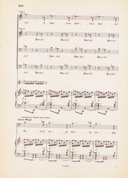 Nerone : tragedia in quattro atti / di Arrigo Boito ; riduzione per canto e pianoforte di Ferruccio Calusio