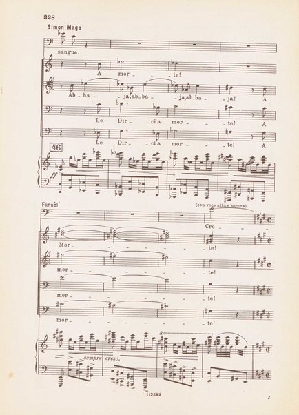 Nerone : tragedia in quattro atti / di Arrigo Boito ; riduzione per canto e pianoforte di Ferruccio Calusio