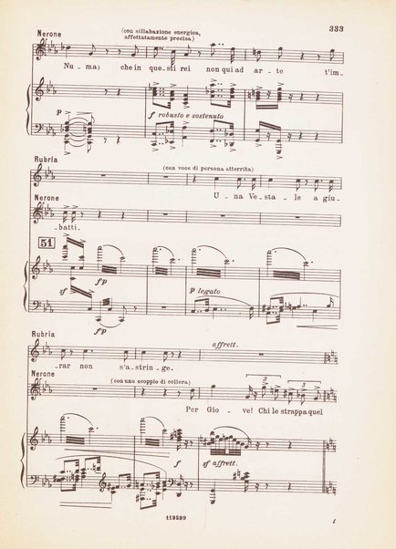 Nerone : tragedia in quattro atti / di Arrigo Boito ; riduzione per canto e pianoforte di Ferruccio Calusio