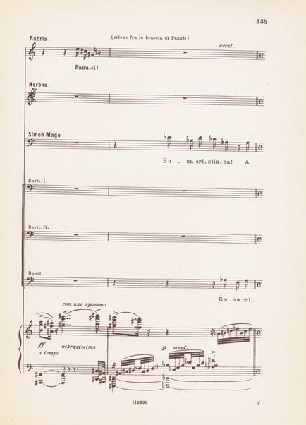 Nerone : tragedia in quattro atti / di Arrigo Boito ; riduzione per canto e pianoforte di Ferruccio Calusio