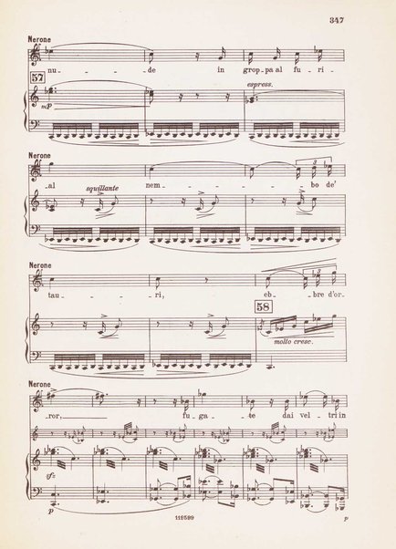 Nerone : tragedia in quattro atti / di Arrigo Boito ; riduzione per canto e pianoforte di Ferruccio Calusio