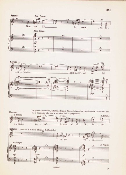 Nerone : tragedia in quattro atti / di Arrigo Boito ; riduzione per canto e pianoforte di Ferruccio Calusio