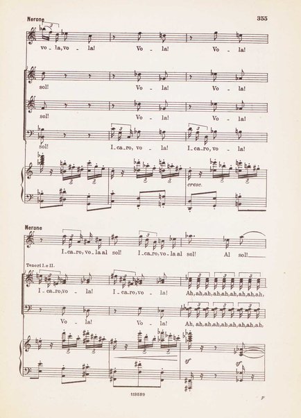 Nerone : tragedia in quattro atti / di Arrigo Boito ; riduzione per canto e pianoforte di Ferruccio Calusio