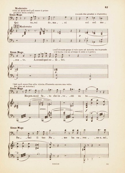 Nerone : tragedia in quattro atti / di Arrigo Boito ; riduzione per canto e pianoforte di Ferruccio Calusio
