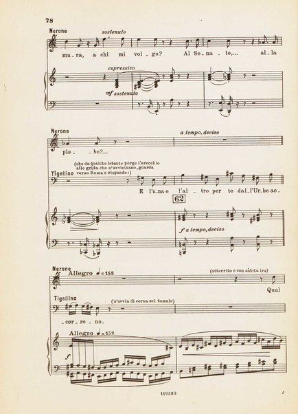Nerone : tragedia in quattro atti / di Arrigo Boito ; riduzione per canto e pianoforte di Ferruccio Calusio
