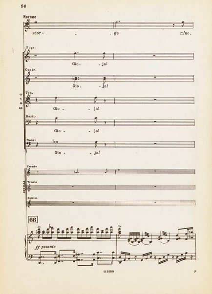 Nerone : tragedia in quattro atti / di Arrigo Boito ; riduzione per canto e pianoforte di Ferruccio Calusio