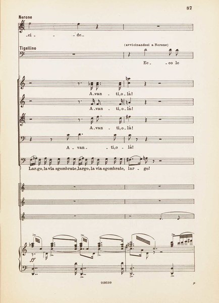 Nerone : tragedia in quattro atti / di Arrigo Boito ; riduzione per canto e pianoforte di Ferruccio Calusio