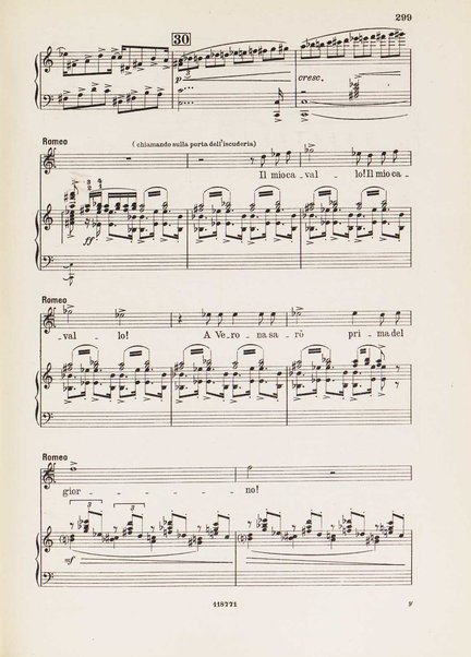 Giulietta e Romeo : tragedia in tre atti : opera completa per canto e pianoforte / libretto di Arturo Rossato ; musica di Riccardo Zandonai ; riduzione di Ferruccio Calusio