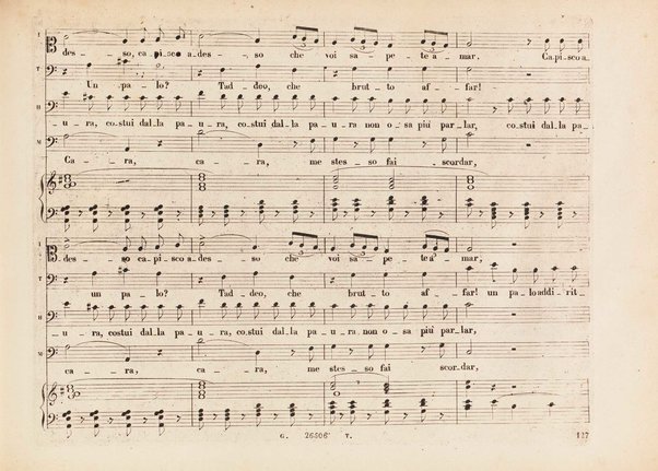 L' italiana in Algeri / melodramma giocoso in due atti di Angelo Anelli ; posto in musica da Gioachino Rossini ; riduzione per canto con accomp. di pianoforte di Luigi Truzzi