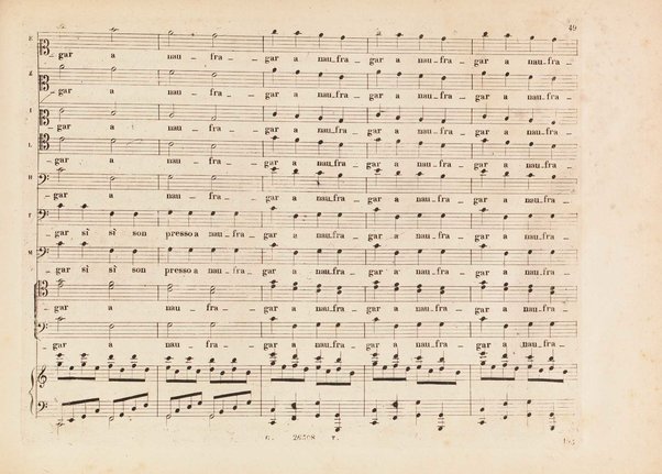 L' italiana in Algeri / melodramma giocoso in due atti di Angelo Anelli ; posto in musica da Gioachino Rossini ; riduzione per canto con accomp. di pianoforte di Luigi Truzzi