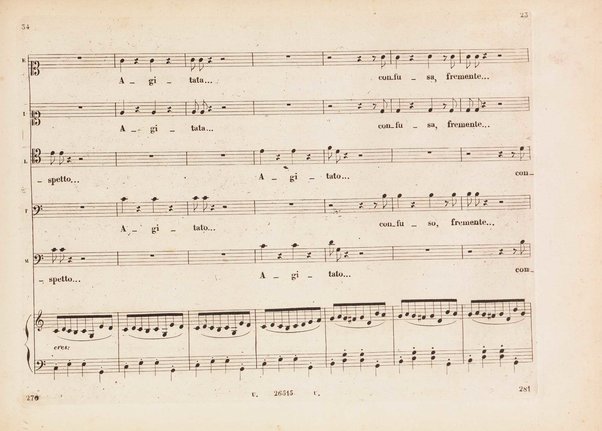 L' italiana in Algeri / melodramma giocoso in due atti di Angelo Anelli ; posto in musica da Gioachino Rossini ; riduzione per canto con accomp. di pianoforte di Luigi Truzzi