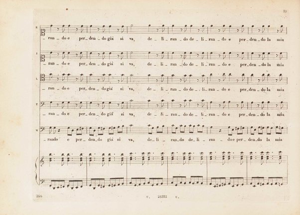 L' italiana in Algeri / melodramma giocoso in due atti di Angelo Anelli ; posto in musica da Gioachino Rossini ; riduzione per canto con accomp. di pianoforte di Luigi Truzzi