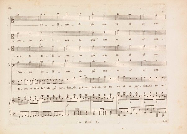 L' italiana in Algeri / melodramma giocoso in due atti di Angelo Anelli ; posto in musica da Gioachino Rossini ; riduzione per canto con accomp. di pianoforte di Luigi Truzzi