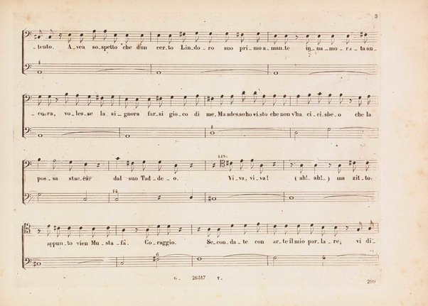 L' italiana in Algeri / melodramma giocoso in due atti di Angelo Anelli ; posto in musica da Gioachino Rossini ; riduzione per canto con accomp. di pianoforte di Luigi Truzzi
