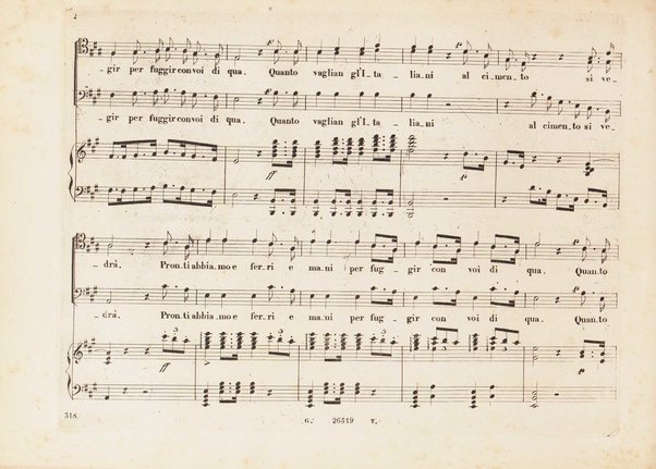 L' italiana in Algeri / melodramma giocoso in due atti di Angelo Anelli ; posto in musica da Gioachino Rossini ; riduzione per canto con accomp. di pianoforte di Luigi Truzzi