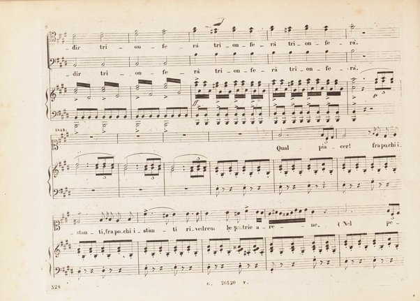 L' italiana in Algeri / melodramma giocoso in due atti di Angelo Anelli ; posto in musica da Gioachino Rossini ; riduzione per canto con accomp. di pianoforte di Luigi Truzzi