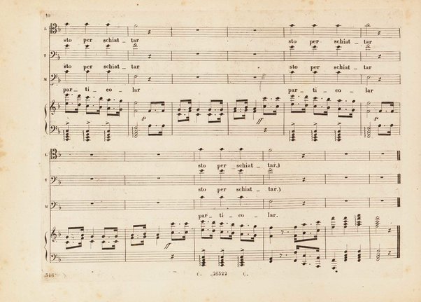 L' italiana in Algeri / melodramma giocoso in due atti di Angelo Anelli ; posto in musica da Gioachino Rossini ; riduzione per canto con accomp. di pianoforte di Luigi Truzzi