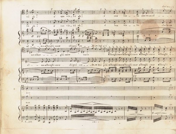 Bianca e Falliero o sia Il consiglio dei tre / composta per l'I.R. Teatro alla Scala dal celebre Rossini