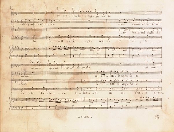 Bianca e Falliero o sia Il consiglio dei tre / composta per l'I.R. Teatro alla Scala dal celebre Rossini