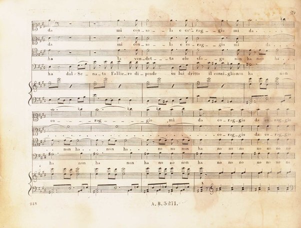 Bianca e Falliero o sia Il consiglio dei tre / composta per l'I.R. Teatro alla Scala dal celebre Rossini