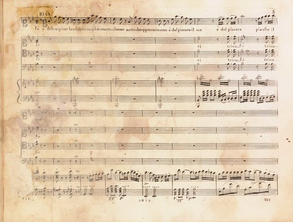 Bianca e Falliero o sia Il consiglio dei tre / composta per l'I.R. Teatro alla Scala dal celebre Rossini