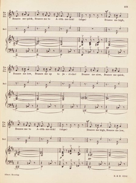 Albert Herring : a comic opera in three acts / Libretto freely adapted from a short story of Guy de Maupassant by Eric Crozier ; music by Benjamin Britten, op. 39