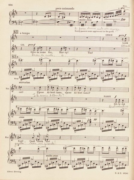 Albert Herring : a comic opera in three acts / Libretto freely adapted from a short story of Guy de Maupassant by Eric Crozier ; music by Benjamin Britten, op. 39