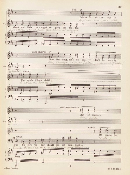 Albert Herring : a comic opera in three acts / Libretto freely adapted from a short story of Guy de Maupassant by Eric Crozier ; music by Benjamin Britten, op. 39