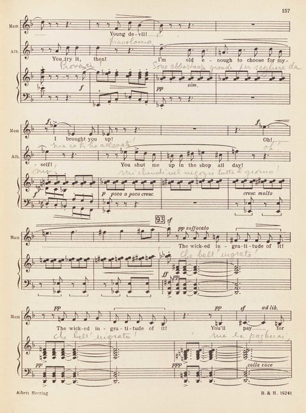 Albert Herring : a comic opera in three acts / Libretto freely adapted from a short story of Guy de Maupassant by Eric Crozier ; music by Benjamin Britten, op. 39