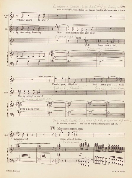 Albert Herring : a comic opera in three acts / Libretto freely adapted from a short story of Guy de Maupassant by Eric Crozier ; music by Benjamin Britten, op. 39