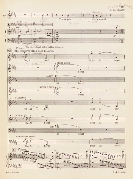 Albert Herring : a comic opera in three acts / Libretto freely adapted from a short story of Guy de Maupassant by Eric Crozier ; music by Benjamin Britten, op. 39