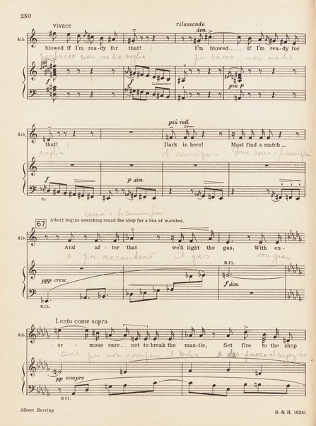 Albert Herring : a comic opera in three acts / Libretto freely adapted from a short story of Guy de Maupassant by Eric Crozier ; music by Benjamin Britten, op. 39