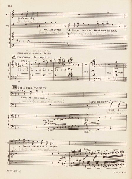 Albert Herring : a comic opera in three acts / Libretto freely adapted from a short story of Guy de Maupassant by Eric Crozier ; music by Benjamin Britten, op. 39