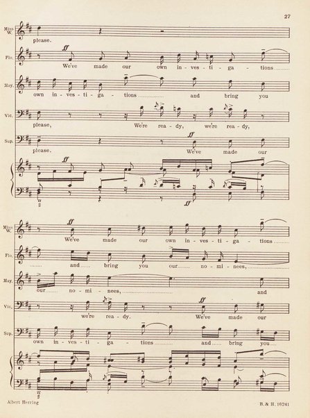 Albert Herring : a comic opera in three acts / Libretto freely adapted from a short story of Guy de Maupassant by Eric Crozier ; music by Benjamin Britten, op. 39