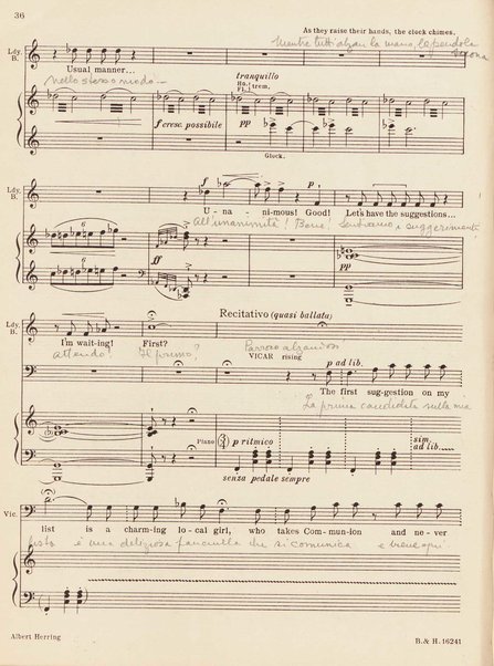 Albert Herring : a comic opera in three acts / Libretto freely adapted from a short story of Guy de Maupassant by Eric Crozier ; music by Benjamin Britten, op. 39