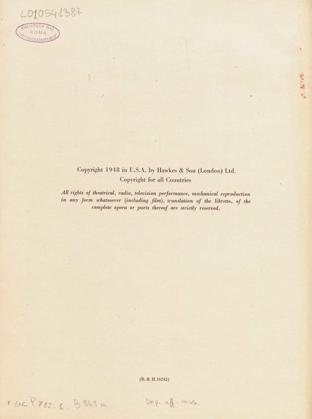 Albert Herring : a comic opera in three acts / Libretto freely adapted from a short story of Guy de Maupassant by Eric Crozier ; music by Benjamin Britten, op. 39