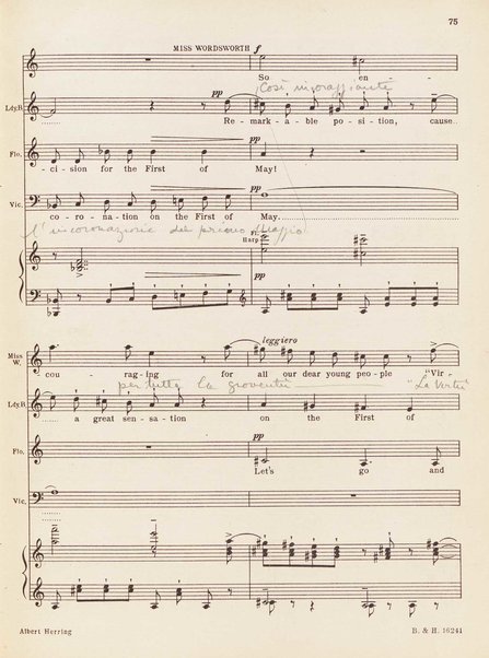 Albert Herring : a comic opera in three acts / Libretto freely adapted from a short story of Guy de Maupassant by Eric Crozier ; music by Benjamin Britten, op. 39