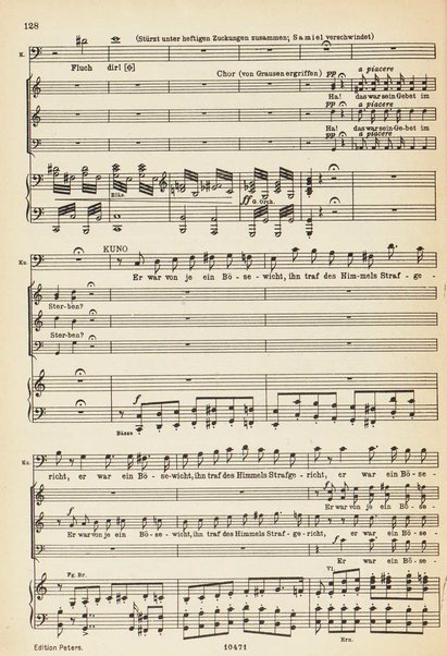 Der Freischütz : romantische Oper in drei Aufzügen / von C.M.von Weber ; herausgegeben von Kurt Soldan