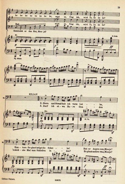 Der Freischütz : romantische Oper in drei Aufzügen / von C.M.von Weber ; herausgegeben von Kurt Soldan