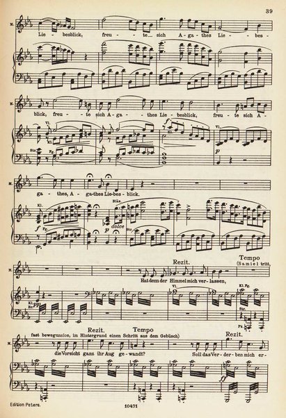 Der Freischütz : romantische Oper in drei Aufzügen / von C.M.von Weber ; herausgegeben von Kurt Soldan