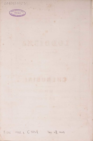 Lodoïska : Opéra en 3 actes / Paroles de Fillette Lovaux ; musique de Cherubini