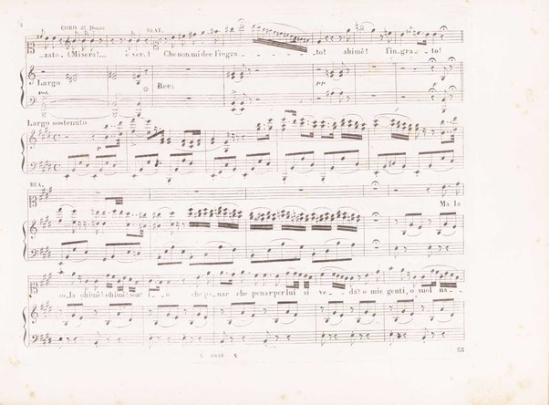 Beatrice di Tenda / Tragedia lirica di Felice Romani ; posta in musica e dedicata a sua eccellenza la Duchessa di Sammartino dei Principi di Cassero da V. Bellini