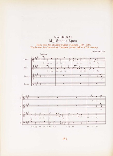 Music of the Polish Renaissance : a selection of works from the 16. and the beginning of the 17. century / edited by Jozef M. Chominski and Zofia Lissa