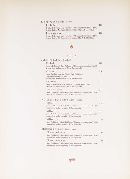 Music of the Polish Renaissance : a selection of works from the 16. and the beginning of the 17. century / edited by Jozef M. Chominski and Zofia Lissa