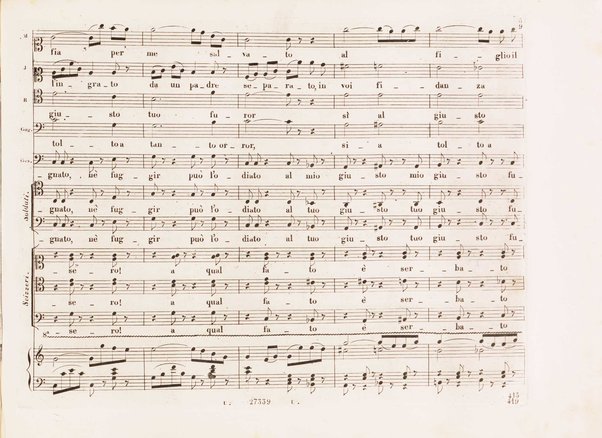 Guglielmo Tell : Melodramma tragico in 4 atti di Jouy ed Ippolito Bis / fatto italiano da Calisto Bassi ; posto in musica da Gioachino Rossini ; riduzione per canto con accomp. di pianoforte