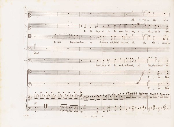 Guglielmo Tell : Melodramma tragico in 4 atti di Jouy ed Ippolito Bis / fatto italiano da Calisto Bassi ; posto in musica da Gioachino Rossini ; riduzione per canto con accomp. di pianoforte