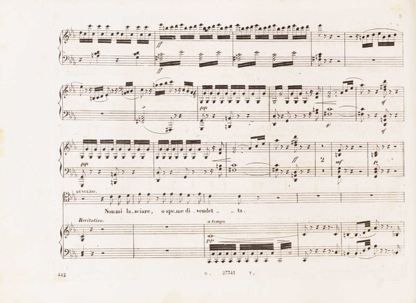 Guglielmo Tell : Melodramma tragico in 4 atti di Jouy ed Ippolito Bis / fatto italiano da Calisto Bassi ; posto in musica da Gioachino Rossini ; riduzione per canto con accomp. di pianoforte