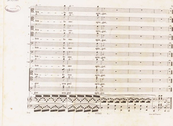 Guglielmo Tell : Melodramma tragico in 4 atti di Jouy ed Ippolito Bis / fatto italiano da Calisto Bassi ; posto in musica da Gioachino Rossini ; riduzione per canto con accomp. di pianoforte