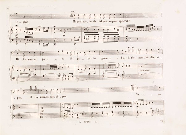 Guglielmo Tell : Melodramma tragico in 4 atti di Jouy ed Ippolito Bis / fatto italiano da Calisto Bassi ; posto in musica da Gioachino Rossini ; riduzione per canto con accomp. di pianoforte